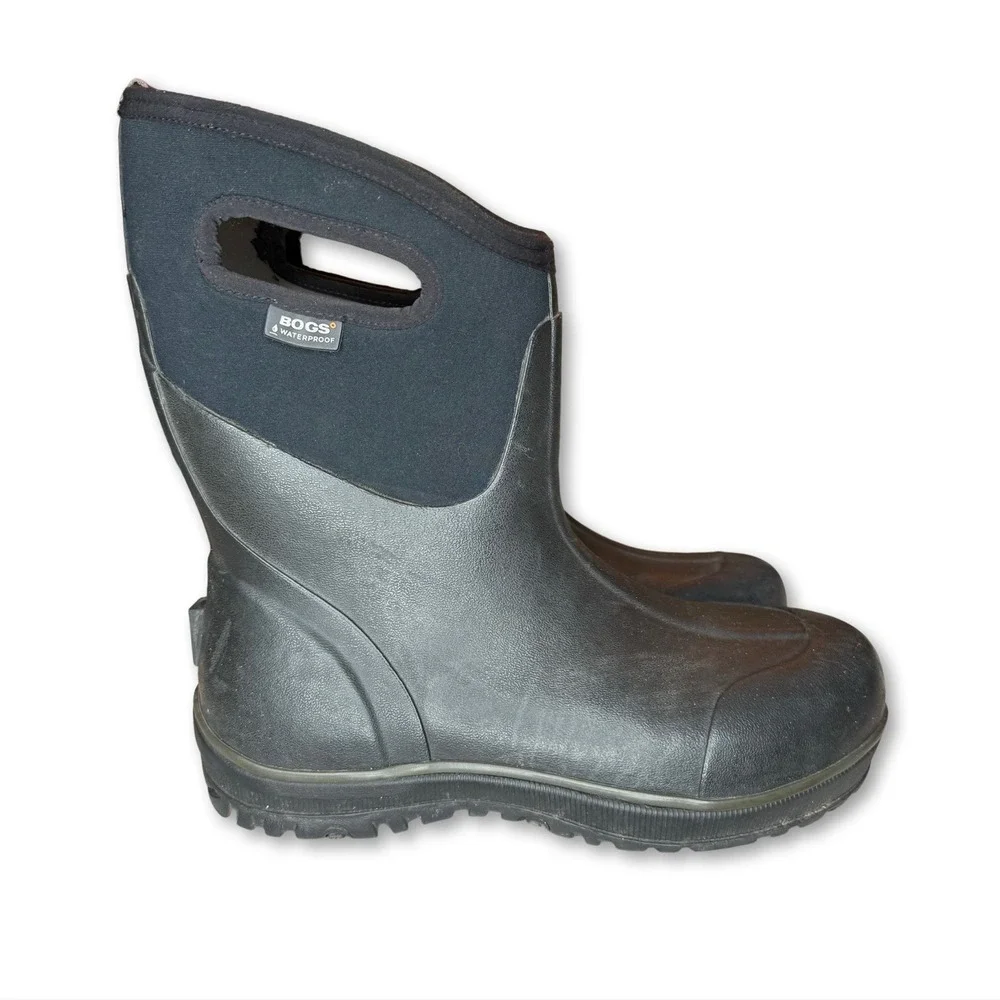 Bogs Boots Men's Ultra Mid 51407-001‎ Waterproof Winter & Rain Black Size 11